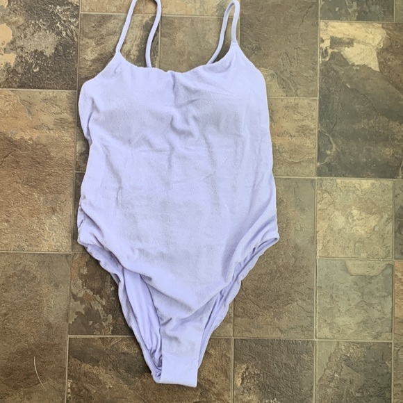 VICTORIA'S SECRET SWIM Essential Scoop One-Piece Swimsuit Terry cloth large NWT - Picture 5 of 8